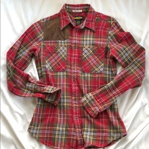 Rugby plaid shirt. Size 2.